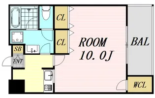 S-FORT江坂公園【7階】の間取り