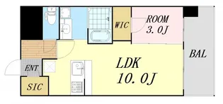 レジュールアッシュ塚本レジデンス【9階】の間取り