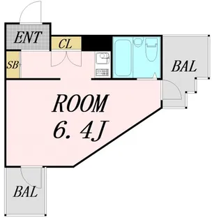 朝日プラザ梅田北デラリブジェ【8階】の間取り