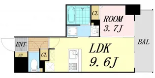 アーバネックス大阪城北【8階】の間取り