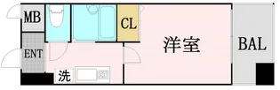 HOPE CITY天神橋【12階】の間取り