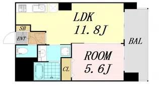 ノルデンタワー新大阪プレミアム【17階】の間取り