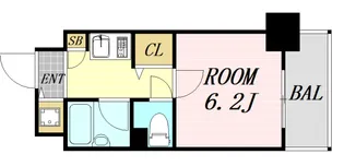 大阪府大阪市淀川区塚本4丁目【マンション】の間取り