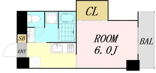 大阪府大阪市東淀川区東中島1丁目【マンション】の間取り
