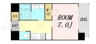 大阪府大阪市淀川区木川東2丁目【マンション】の間取り