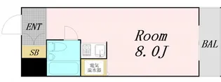 大阪府大阪市東淀川区東中島1丁目【マンション】の間取り