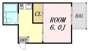 グレーシィ都島【4階】の間取り