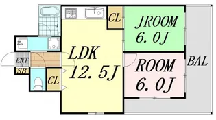 大阪府大阪市北区樋之口町【マンション】の間取り