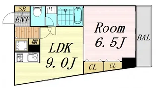 ノルデンタワー新大阪【11階】の間取り