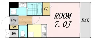 大阪府大阪市淀川区宮原5丁目【マンション】の間取り