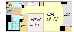 ネットフローラ梅田北【4階】の間取り
