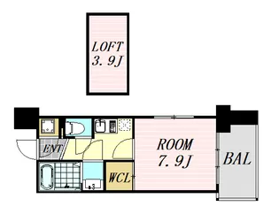 フォレステージュ江坂公園【15階】の間取り