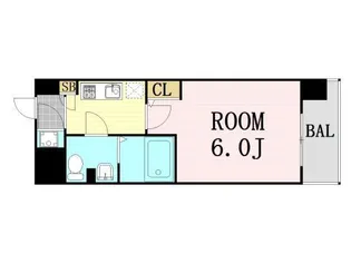 エスリード梅田グランノース【7階】の間取り