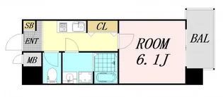 大阪府大阪市都島区内代町3丁目【マンション】の間取り
