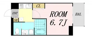 大阪府大阪市北区紅梅町【マンション】の間取り