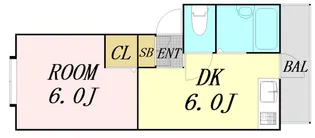 ハイツパイン【1階】の間取り