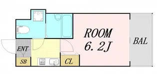 ニューシティアパートメンツ西天満【5階】の間取り