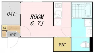 ハーモニーテラス姫島Ⅴ【3階】の間取り
