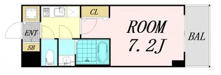 S-RESIDENCE新大阪Rish【13階】の間取り