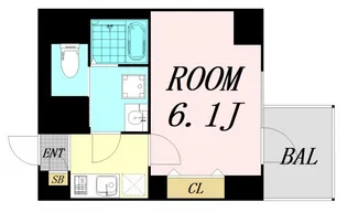 S-RESIDENCE新大阪Rish【7階】の間取り