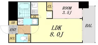 セスト新大阪【10階】の間取り