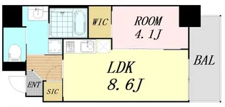 アドバンス上町台シュタット【2階】の間取り