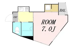 大阪府大阪市東淀川区東中島1丁目【マンション】の間取り