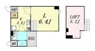 リセス大阪イースト【9階】の間取り