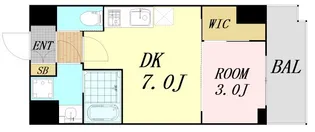 スプランディッド中之島WEST【11階】の間取り