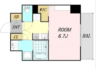 大阪府大阪市淀川区塚本4丁目【マンション】の間取り