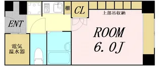 ステュディオ新御堂【11階】の間取り