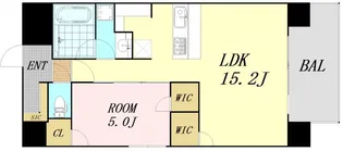 BRAVE新町【10階】の間取り