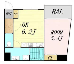 ES-Grande Minamimorimachi【1階】の間取り