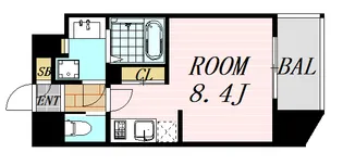 ドゥーエ江坂Ⅲ【13階】の間取り
