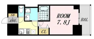 BPRレジデンス江坂【6階】の間取り