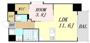 アバンティうめきた【5階】の間取り