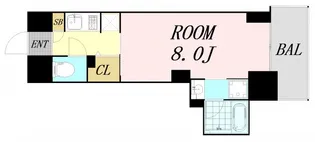 S-RESIDENCE江坂Lible【4階】の間取り
