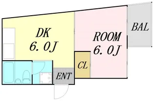 メゾンユタカファイブ【2階】の間取り