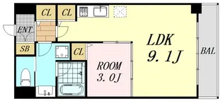 小西マンション【6階】の間取り