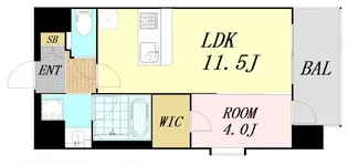 スプランディッド中之島DUE【12階】の間取り