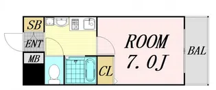 1Kの間取り画像
