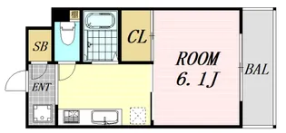 ル・パルトネール梅田北【12階】の間取り