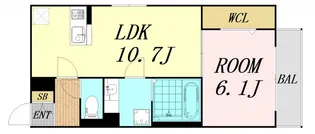 ディアコートA棟【2階】の間取り