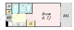 エステムコート大阪城北天満の杜【12階】の間取り