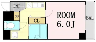 ラナップスクエア南森町【5階】の間取り