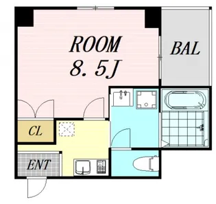 IF都島【4階】の間取り