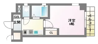 エスリード東天満第2【7階】の間取り