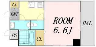 マロット天神橋(旧:アルディア天神橋)【11階】の間取り