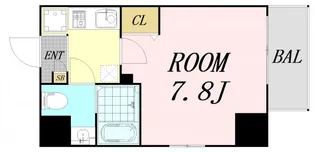 ヒルズ夕陽丘【3階】の間取り