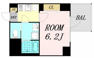S-RESIDENCE新大阪Rish【5階】の間取り